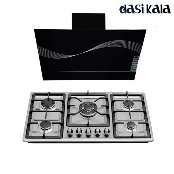 ست هود و اجاق گاز صفحه ای مدل Af 214 سایز 90