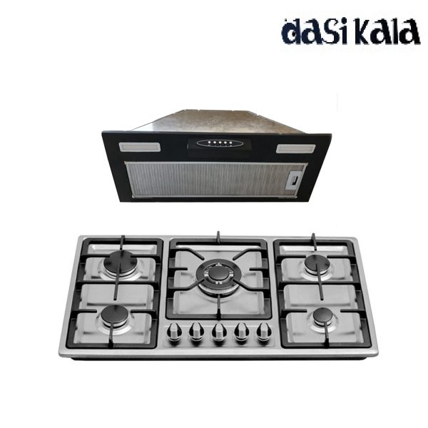 ست هود مخفی و اجاق گاز صفحه ای کد 555Sa