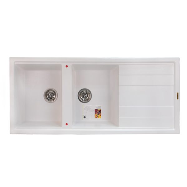 سینک ظرفشویی گرانیتی سولار مدل s39 سفید