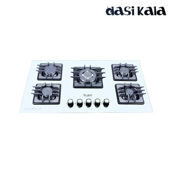 اجاق گاز صفحه ای شیشه ای سفید السا استیل مدل G501W