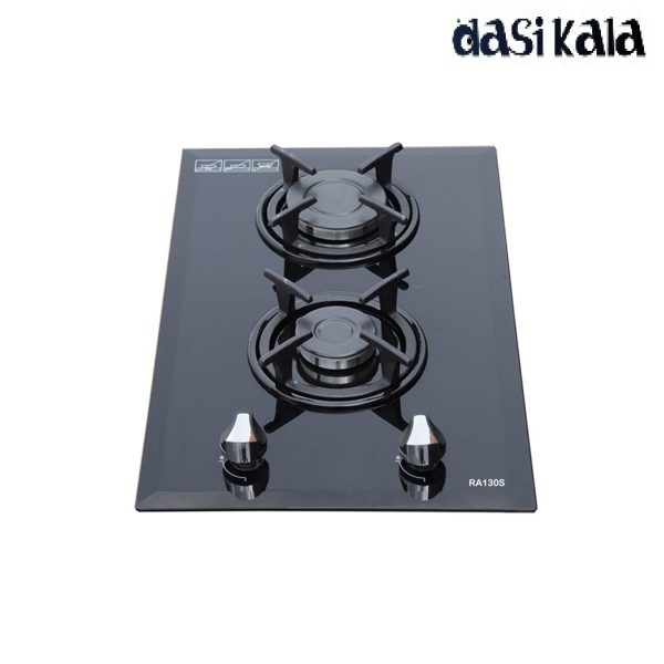 اجاق گاز صفحه ای شیشه ای دوشعله مدل A130 بدون ترموکوپل
