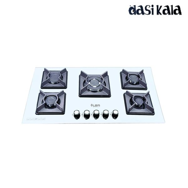 اجاق گاز صفحه ای شیشه ای سفید السا استیل مدل G504W