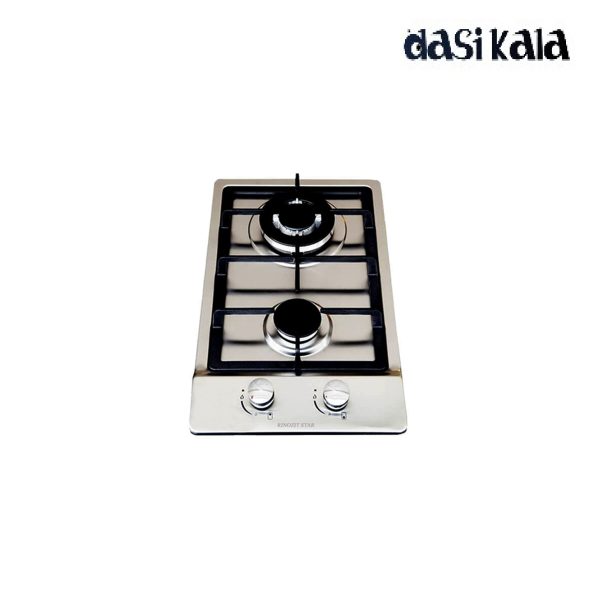 اجاق گاز صفحه ای استیل دوشعله دنپاسر مدل ST2R