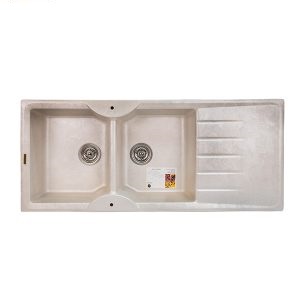 سینک ظرفشویی گرانیتی سولار مدل s37 سفید صدفی